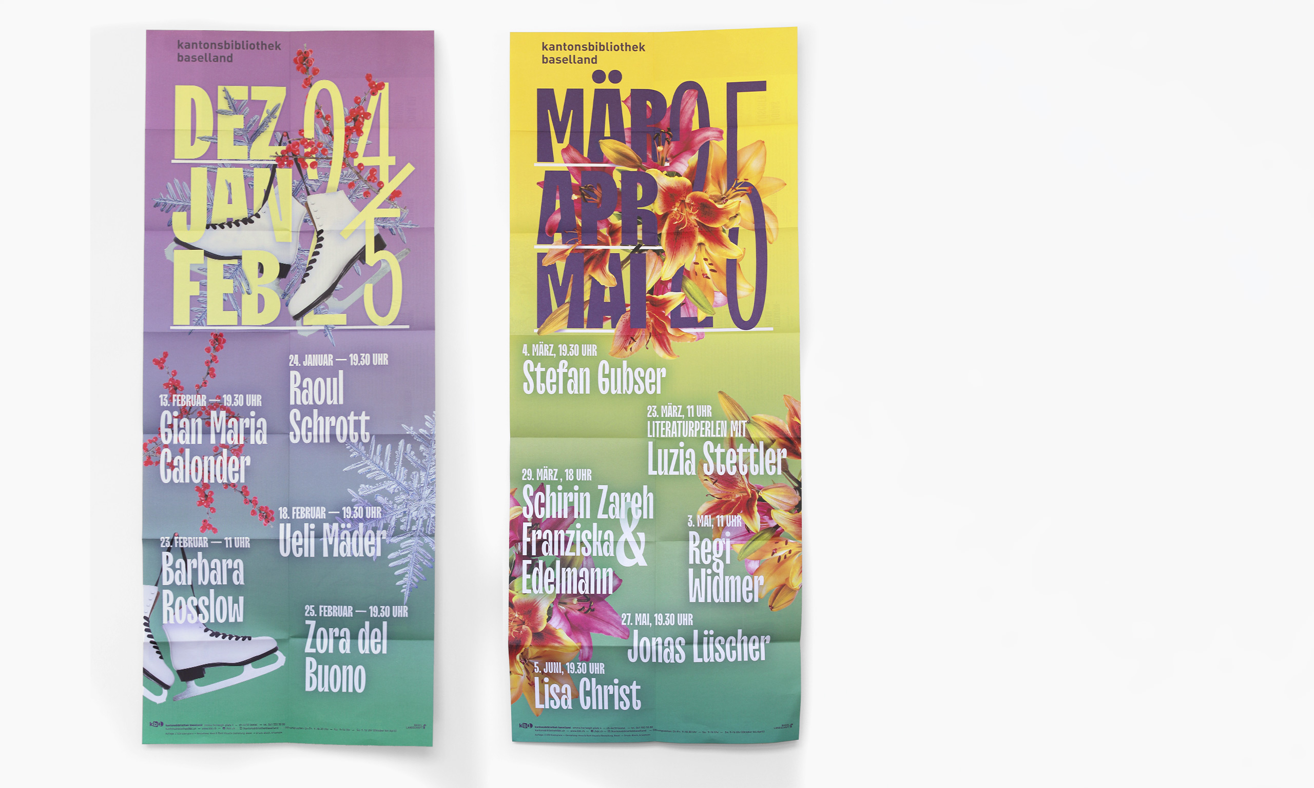 Plakate Saisonprogramm