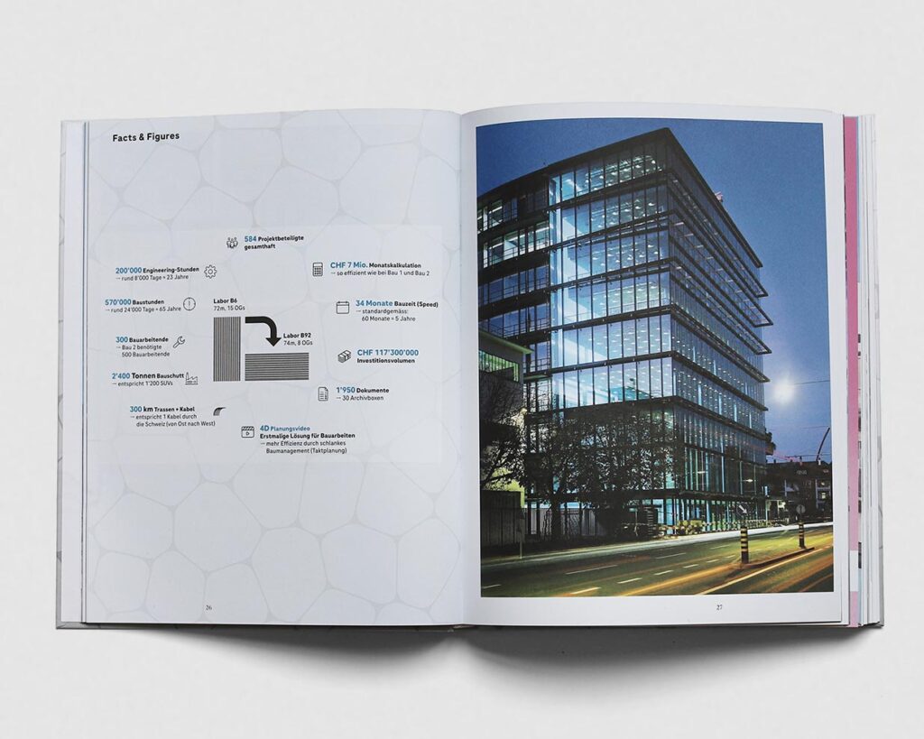 Buchgestaltung Roche Bau 92 Editorial