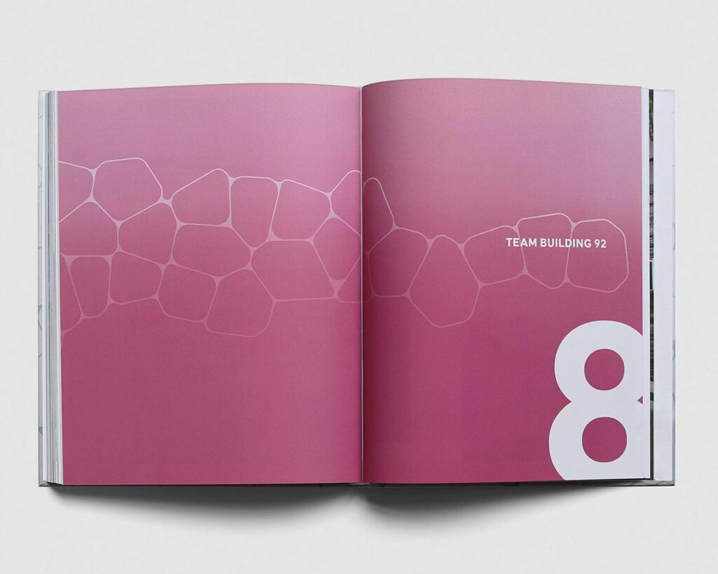 Ansicht Kapiteltitel Publikationsgestaltung Roche Bau 92 Editorial