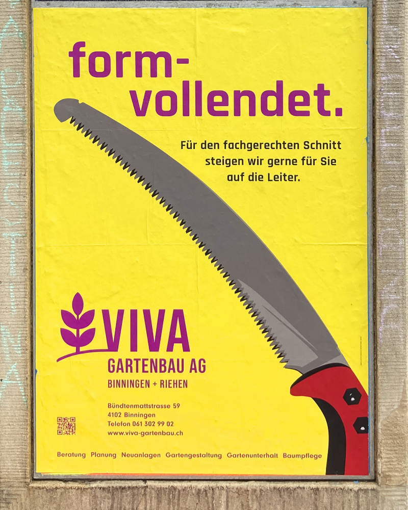 Plakat Viva Gartenbau in Basel