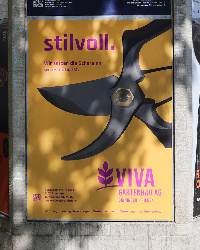 Plakat Viva Gartenbau in Basel